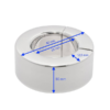 Kinky Monster Ball Strecher en acier inoxydable avec fermeture magnétique hauteur 30mm
