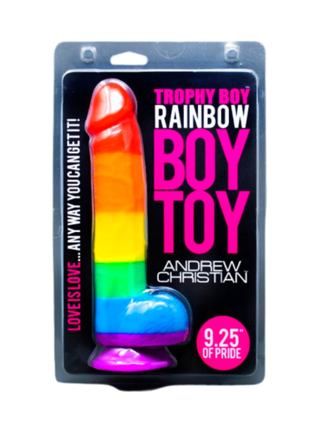 Andrew Christian TROPHY BOY Rainbow 23.5 cm Boy Toy Dildo