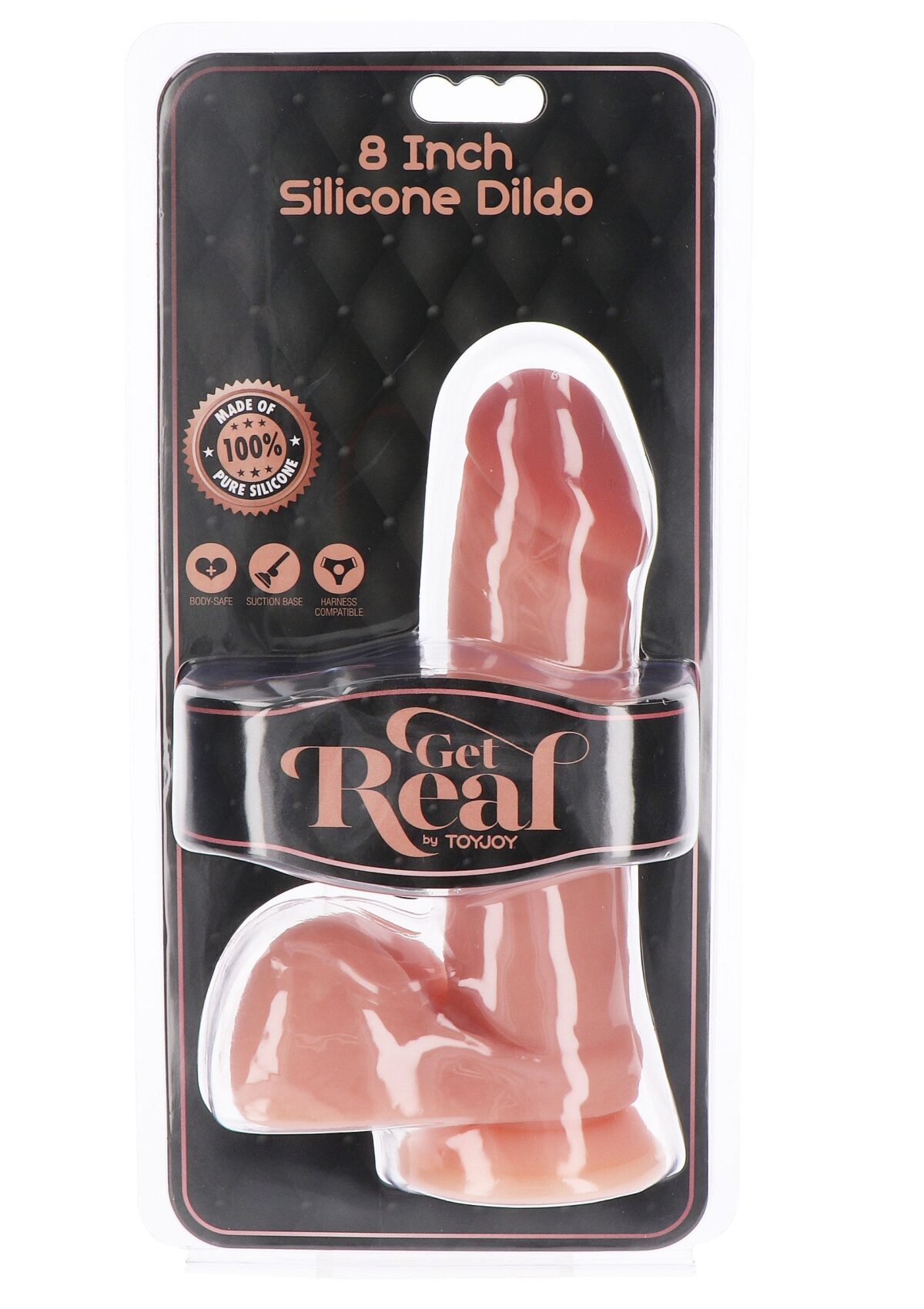 Silicone dildo with testicles - 20 cm Realistic pleasure - Image 3