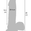 Silikon-Dildo mit Hoden – 20 cm Realistischer Genuss – Bild 6