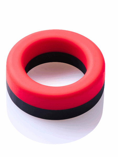 Fire Monster Cockring Schwarz-Rot