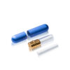 Inhaler rund blau offen