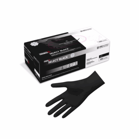 Unigloves SELECT BLACK Latexhandschuhe