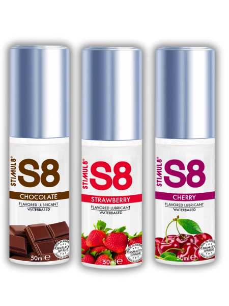 S8 Waterbased Flavored Lube 50ml - Erdbeere Kirsche Schokolade