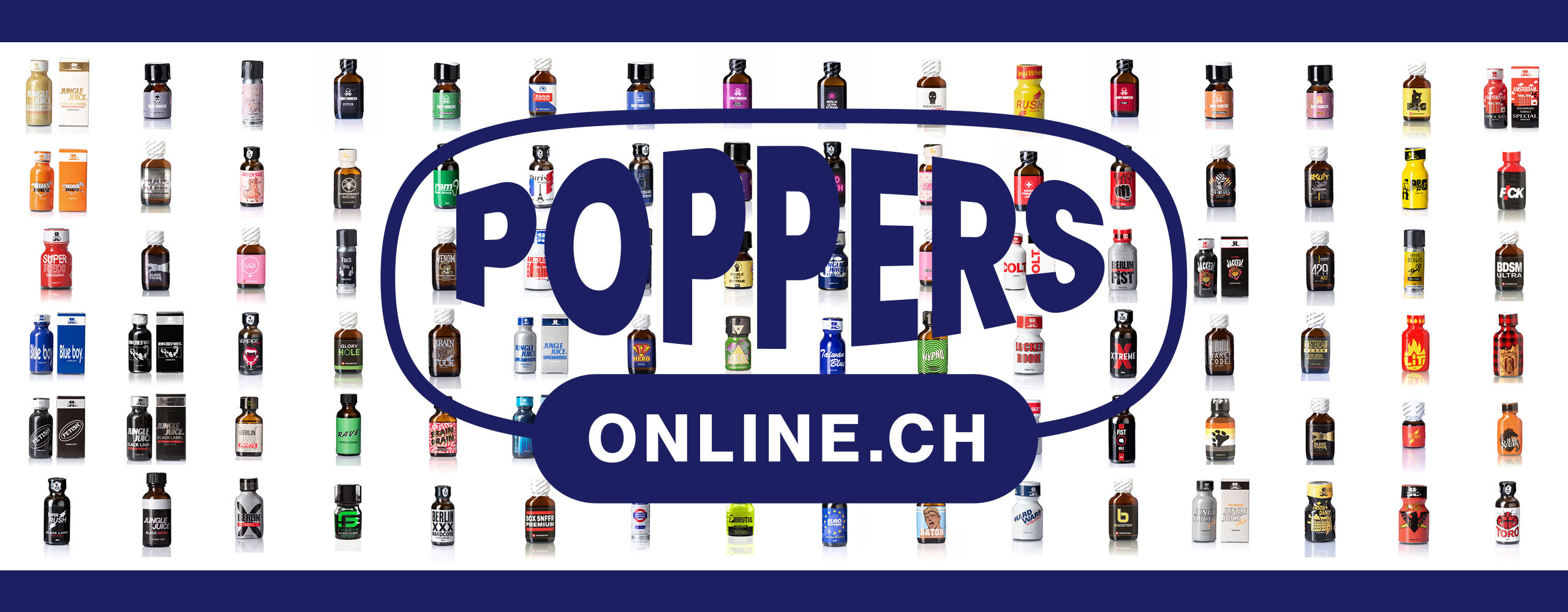 Poppers-online: Über 150 Poppers & 60 Zubehörartikel
