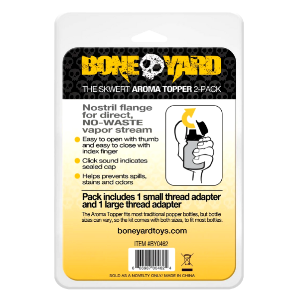 Poppers Topper Boneyard Poppers Booster Cap 2 Pack