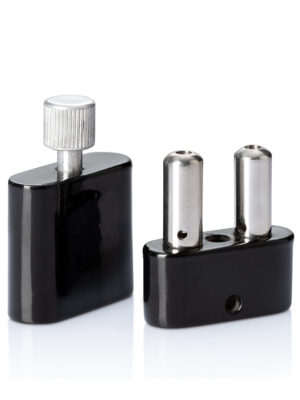 Poppers Inhaler Double Alu Black Screw mit Schraubverschluss im Steckdosendesign