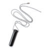 Poppers Inhaler Single Metall Black aus Edelstahl