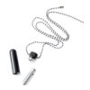 Poppers Inhaler Single Metall Black aus Edelstahl