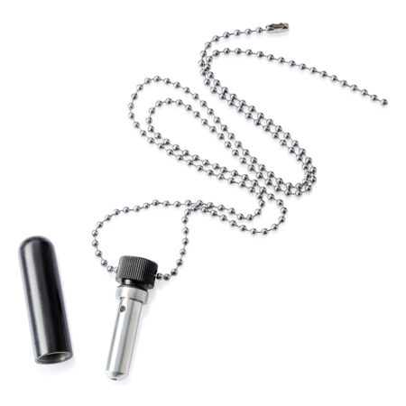 Poppers Inhaler Single Metall Black aus Edelstahl