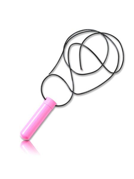 Poppers Inhaler Single Edelstahl Pink