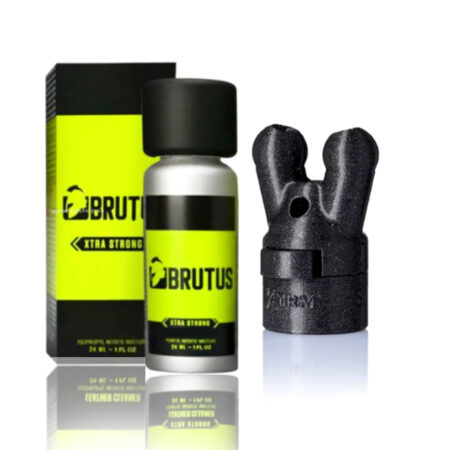 Sniff it Combo! Brutus XTRA Strong 24ml Popper con Tappo Booster Popper XTRM Doppio Piccolo Nero LEAK PROOF