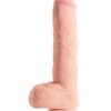 King Cock Godemiché Triple Densité Grosse queue avec boules 25cm