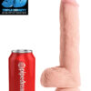 King Cock Godemiché Triple Densité Grosse queue avec boules 25cm