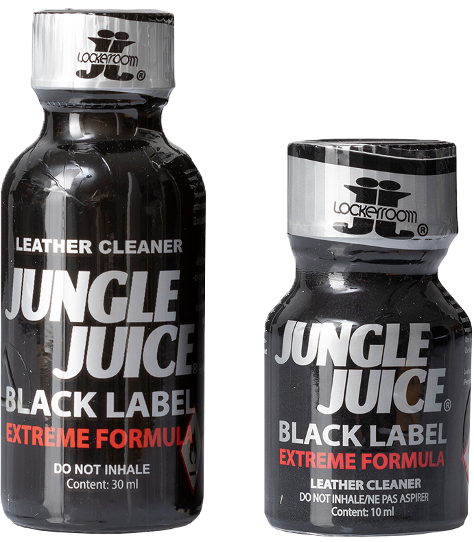 Bouteilles de poppers Jungle Juice Black Label Extreme Formula 10 & 30ml