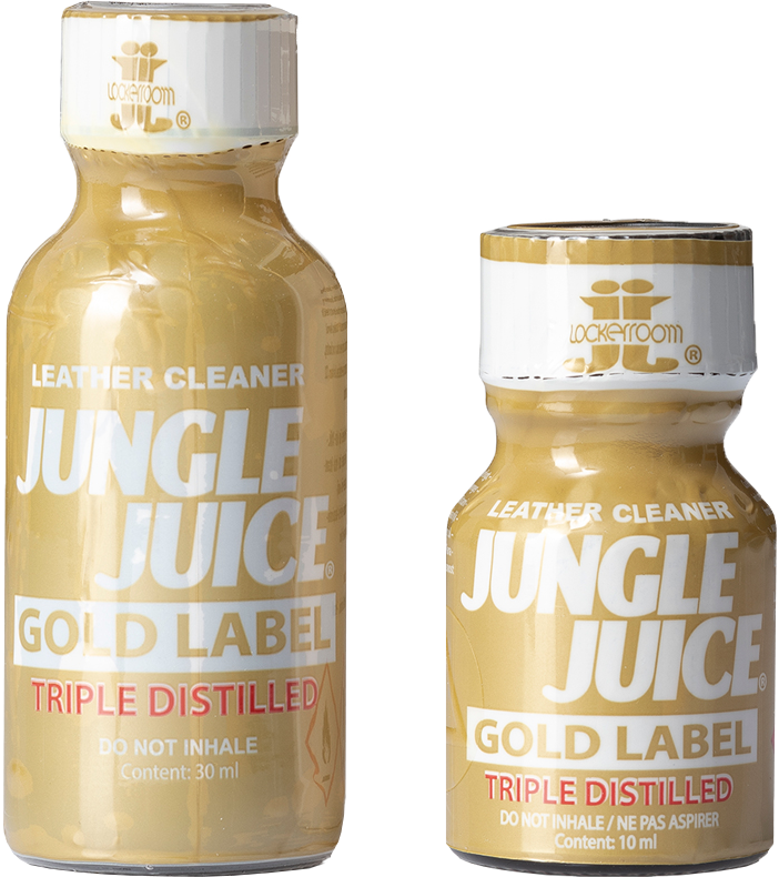 Flacons à poppers Jungle Juice Gold Label 10 & 30ml